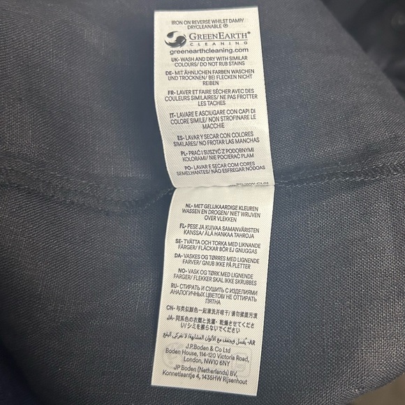 Boden US Size 12R Black Linen Midi Dress - Picture 8 of 16